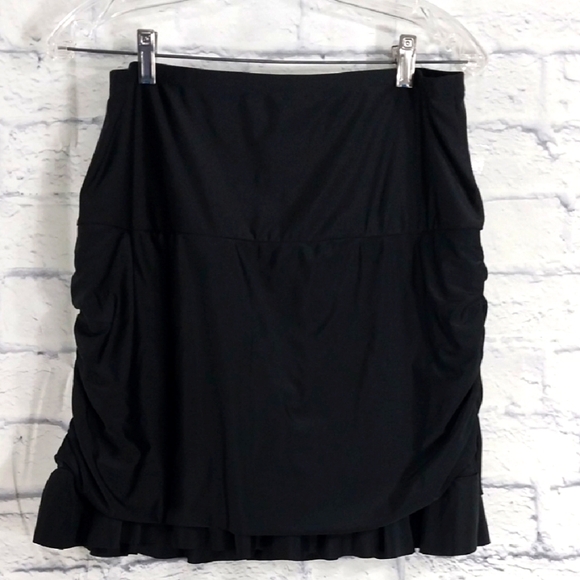 NWT Island Escape Swim Bottoms Ruched Skirt Tummy Control Sz 16 - Picture 1 of 6